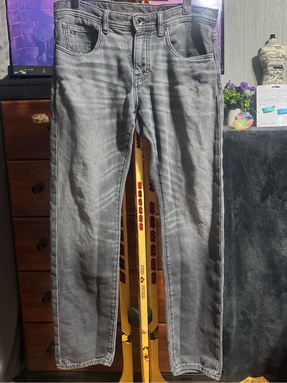 70. A/X Armani Exchange Men's Slim Straight Gray Jeans